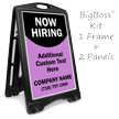 Now Hiring BigBoss Portable Custom Sidewalk Sign