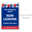 Now Leasing BigBoss Portable Custom Sidewalk Sign