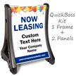 Now Leasing BigBoss Portable Custom Sidewalk Sign