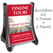 Online Tours BigBoss Portable Custom Sidewalk Sign