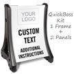 Personalized Parking Instructions Sign Insert with Logo