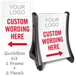 Personalized Parking Message Sidewalk Sign Insert