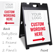 Personalized Parking Message Sidewalk Sign Insert