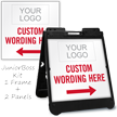 Personalized Parking Message Sidewalk Sign Insert