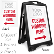 Personalized Parking Message Sidewalk Sign Insert