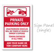 Private Parking Only BigBoss Portable Custom Sidewalk Sign