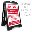 Private Parking Only BigBoss Portable Custom Sidewalk Sign