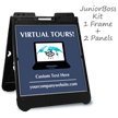 Virtual Tours BigBoss Portable Custom Sidewalk Sign