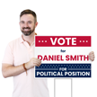 Vote Add Political Position Name Custom Vote Yard Sign