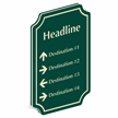 Add Custom Headline And Destinations PermaCarve Sign