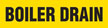 Boiler Drain (Yellow) Adhesive Pipe Marker
