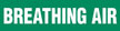 Breathing Air (Green) Adhesive Pipe Marker