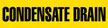 Condensate Drain (Yellow) Adhesive Pipe Marker
