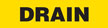 Drain (Yellow) Adhesive Pipe Marker