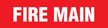 Fire Main (Red) Adhesive Pipe Marker