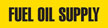 Fuel Oil Supply (Yellow) Adhesive Pipe Marker