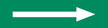 Long Arrow White on Green Adhesive Pipe Marker