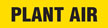 Plant Air (Yellow) Adhesive Pipe Marker