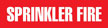 Sprinkler Fire (Red) Adhesive Pipe Marker