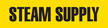 Steam Supply (Yellow) Adhesive Pipe Marker