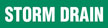 Storm Drain (Green) Adhesive Pipe Marker