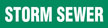 Storm Sewer (Green) Adhesive Pipe Marker