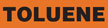 Toluene (Orange) Adhesive Pipe Marker