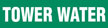 Tower Water (Green) Adhesive Pipe Marker