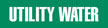 Utility Water (Green) Adhesive Pipe Marker