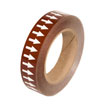 Brown Background with White Arrows Tape   1" x 54'