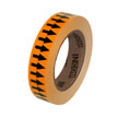Orange Background with Black Arrows Tape   1" x 108'
