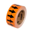 Orange Background with Black Arrows Tape   2" x 54'