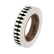 White Background with Black Arrows Tape   1" x 108'
