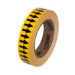 Yellow Background with Black Arrows Tape   1" x 108'