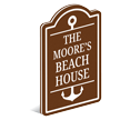 PermaCarve Custom Anchor Beach House Sign