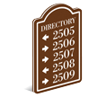 PermaCarve Directory Sign Panel With Directions