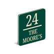 PermaCarve Modern Style Address Plaque