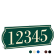 PermaCarve Sign Colonial Address Plaque   Five Numbers