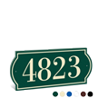 PermaCarve Sign Colonial Address Plaque   Four Numbers