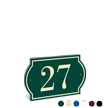 PermaCarve Sign Colonial Address Plaque   Two Numbers
