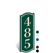 PermaCarve Sign Colonial Address Plaque   Three Numbers