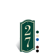 PermaCarve Sign Colonial Address Plaque   Two Numbers
