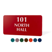 4x8 Braille Number Sign – Custom Text for Room