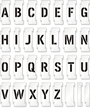 Floor Stencil Kit With Letter A Z