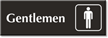 Gentlemen Engraved Sign With Male Pictogram