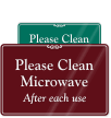 Please Clean Microwave after each use