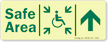 GlowSmart™ Directional Exit Sign, Handicap Area Sign
