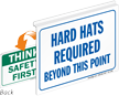 Hard Hat Required Safety First Sign