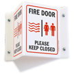 Fire Door Please Keep Closed (graphic) Sign