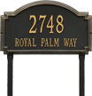 Williamsburg Estate Lawn Address Plaque, Two Lines